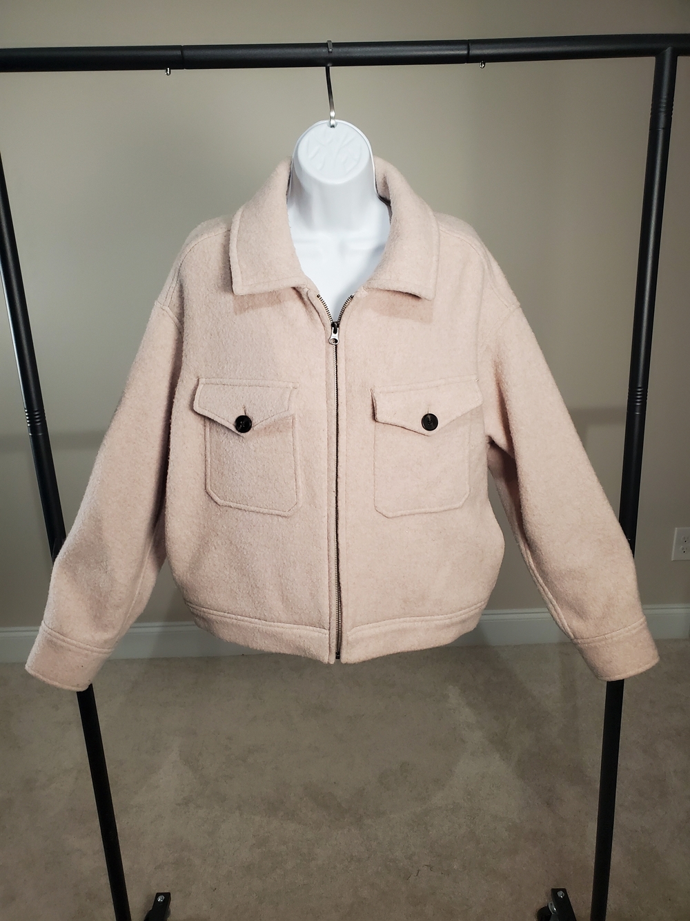 Everlane - The Wool Mackinaw Jacket - Oatmeal Pink - Large